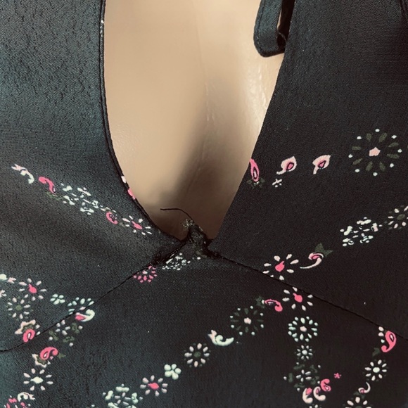 TOPSHOP BLACK STAR PRINT PRAIRIE BLOUSE - Picture 4 of 9